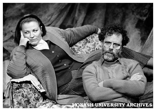 Scene from 'Hotel Sorrento'. Caroline Gillmer as Meg and David Latham as Edwin