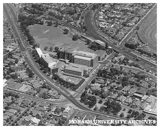 Aerial view of Caulfield Institute of Technology