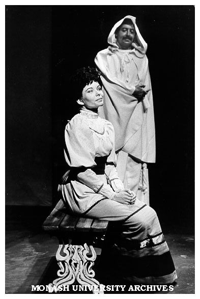 Jaqueline Kelleher and Bruce Kerr in "Measure for Measure'