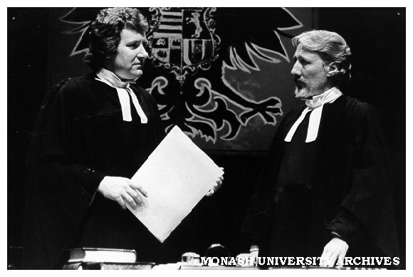 John Wood and Frank Gallacher in 'Measure for Measure'