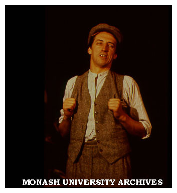 Scene from 'More Than A Sentimental Bloke'. John Derum as C. J. Dennis