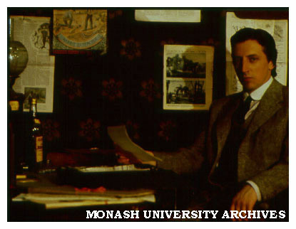 Scene from 'More Than A Sentimental Bloke'. John Derum as C. J. Dennis