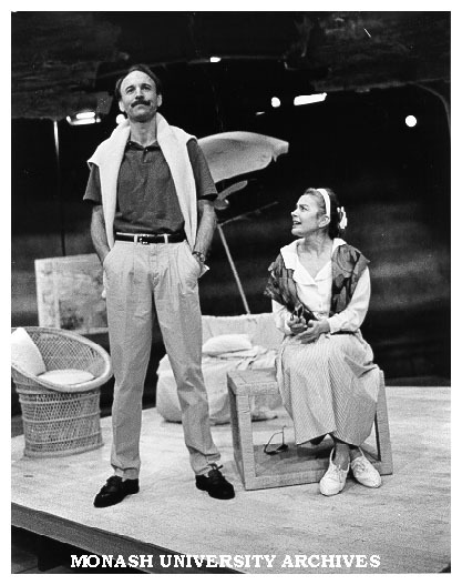 Scene from 'Nice Girls'. Ernie Gray as David and Melita Jurisic as Lizzy