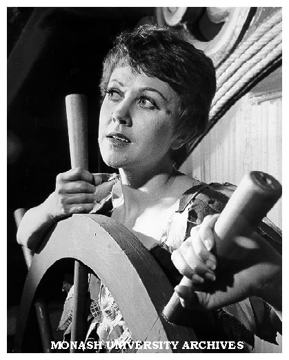 Scene from 'Peter Pan' with Beverley Gardiner as Peter Pan