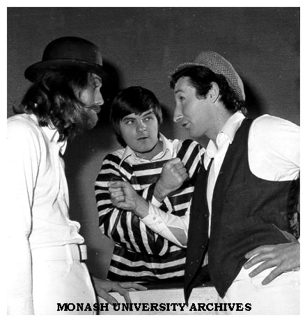 Scene from 'Under Milk Wood'. From left: Franciscus Henri, Gary Gray, James Wright