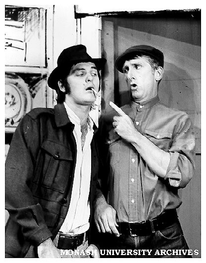 Scene from 'Puckoon'. Gary Gray and Terry Norris