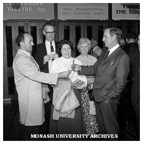 Guests at opening of 'The Signalman's Apprentice'