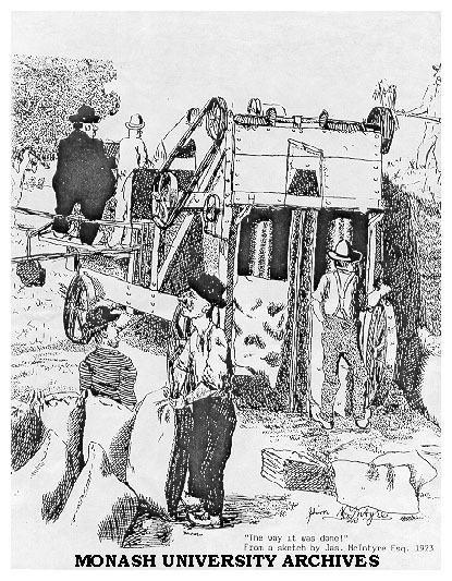 Cartoon 'The way it was done' by J.McIntyre