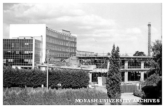 Building construction at Caulfield Institute of Technology