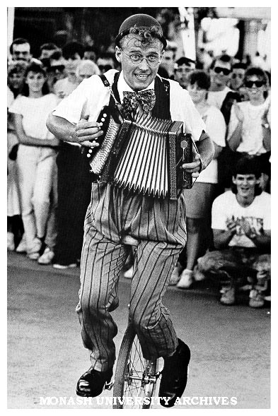 Christof entertaining at the Saturday Club