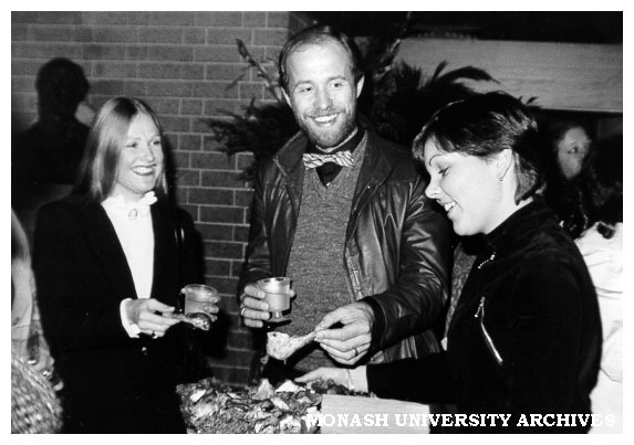 Mr &amp; Mrs Franciscus Henri and Wendi Todd (right) after first performance of 'Stevie'