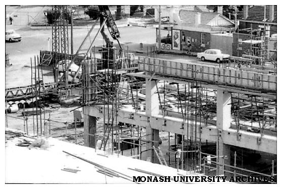 Building construction at Caulfield Institute of Technology