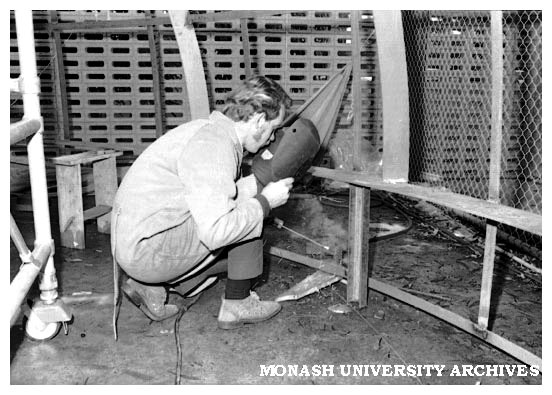 Construction of Monash Observatory dome at Monash workshop