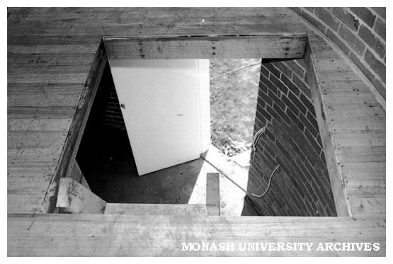 Monash Observatory at Mt. Burnett during construction