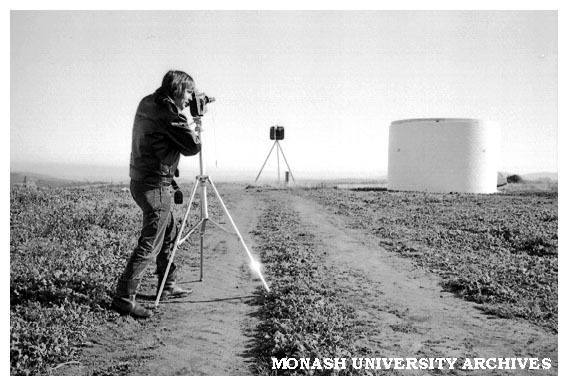 Monash Observatory at Mt. Burnett during construction