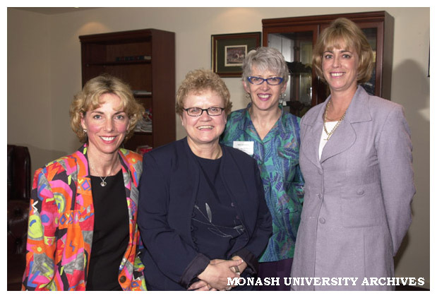 International Women's Day 2001 luncheon. From left: Michelle Waters, Rohan Squirchuck, Kay Gardner and Sue Wales