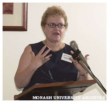 Rohan Squirchuk, Managing Director, Equal Opportunity in Employment was guest speaker at International Women's Day 2001 Luncheon