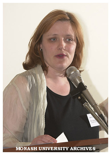 Barbara Dalton, Co-ordinator Women in Leadership and Advancement Scheme, speaking at International Women's Day 2001 Luncheon