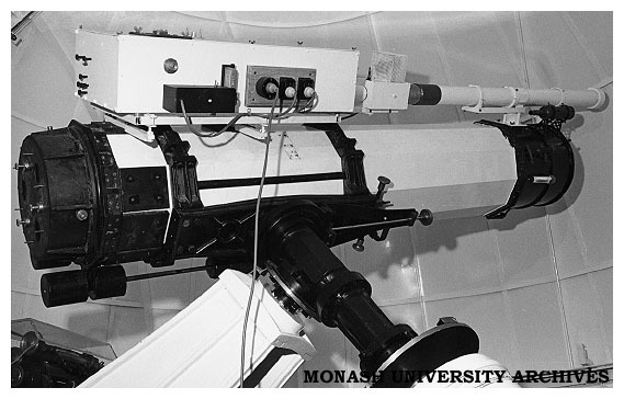 Jeffree telescope inside Monash Observatory at Mt Burnett