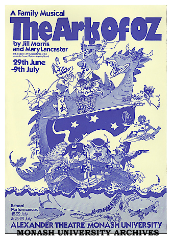 Poster for performance of 'The Ark of Oz'
