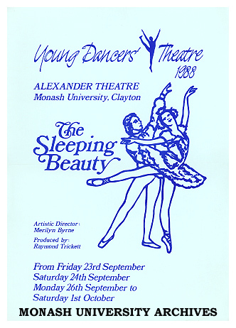 Poster (front) for performance of 'The Sleeping Beauty'