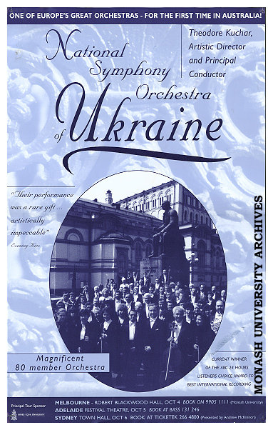 Poster for the National Symphony Orchestra of Ukraine