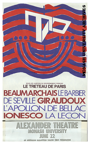 Poster for performance of 'Le Barbier de Seville'