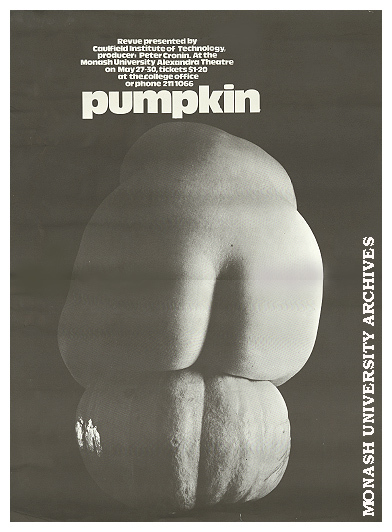 Poster for performance of 'Pumpkin'