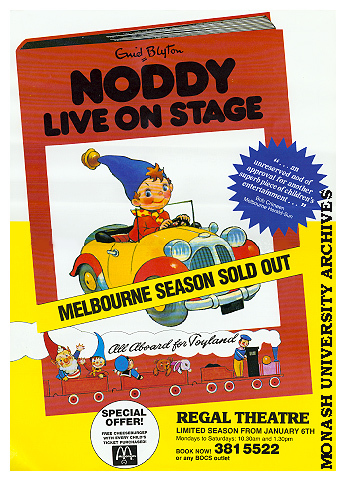 Poster for performance of 'Noddy Goes to Toyland'