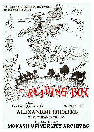 Flyer for 'The Reading Boy'
