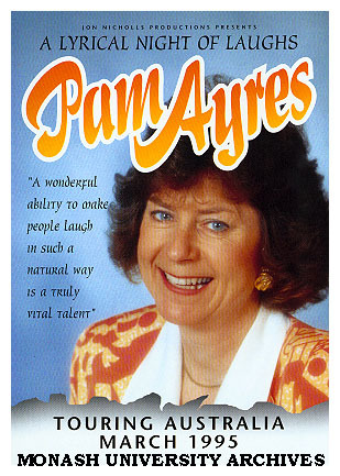 Flyer for 'A Lyrical Night of Laughs' with Pam Ayers