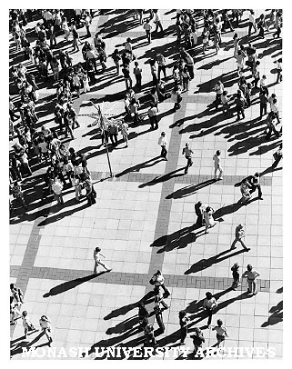 Students in forum during Orientation Week