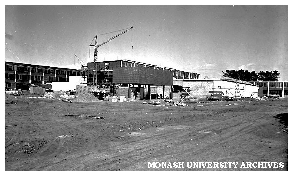 Senior Physics building under construction