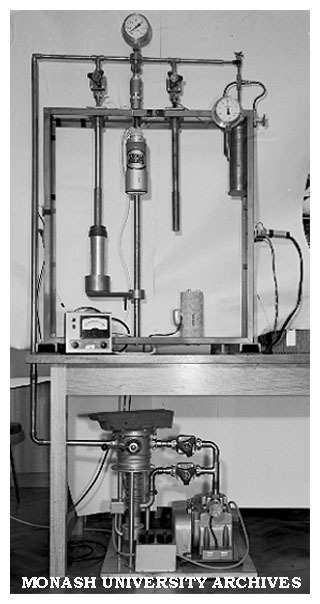 Youngs modules and resistivity apparatus and vacuum system
