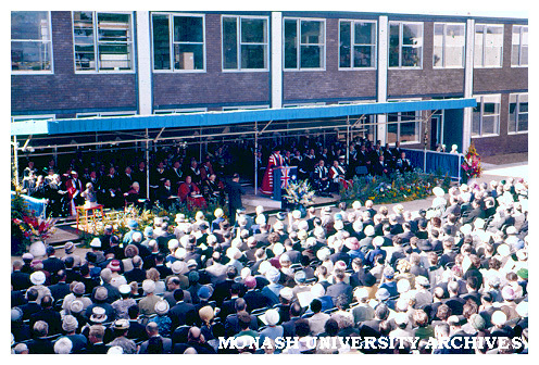 Opening ceremony, March 1961