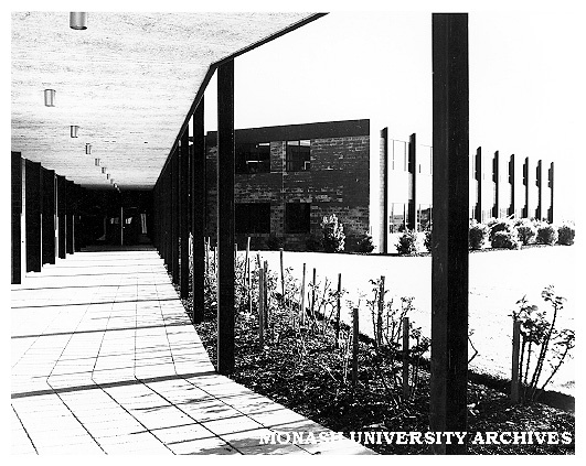 GIAE building 1E and rose gardens