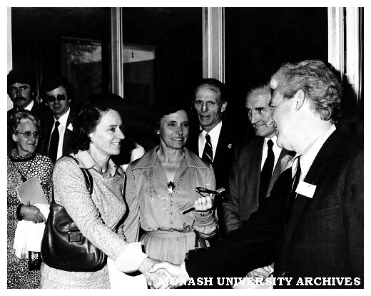 Guests at opening of Gippsland Institute of Advanced Education (GIAE) 20 November 1976