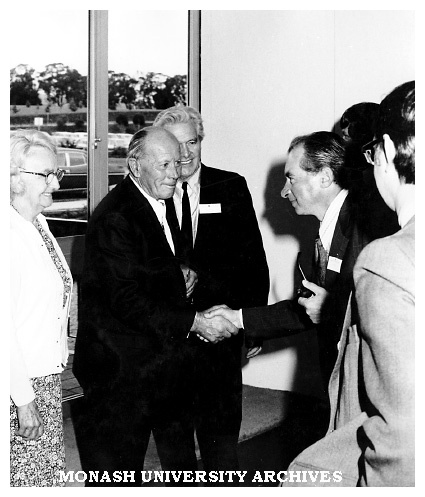 Guests at opening of Gippsland Institute of Advanced Education (GIAE) 20 November 1976