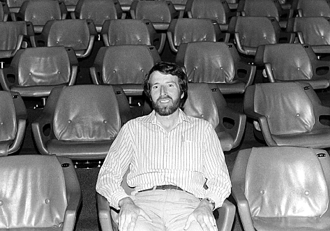 Theatre technician Bruce Morton