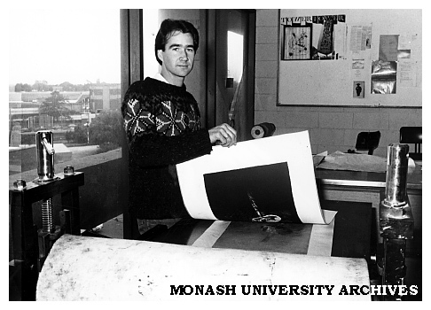 Larry Parkinson, post graduate student in Fine Art