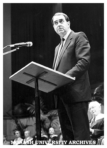 Minister for Communications Mr Duffy at Chisholm Conferring of Awards Ceremony at Dallas Brooks Hall