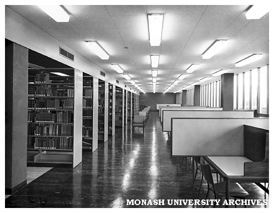 Interior of Hargrave library