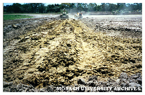 Preparing site for construction of Berwick campus