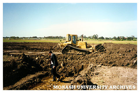Preparing site for construction of Berwick campus