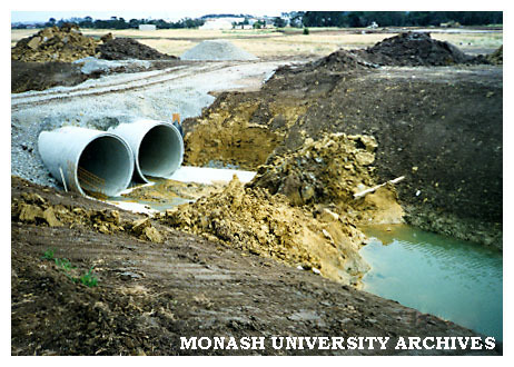 Drainage work at Berwick campus