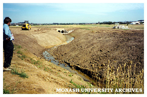 Drainage construction at Berwick campus