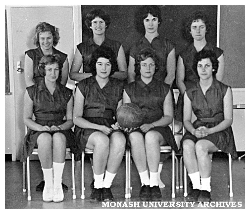 Womens' A basketball team, Frankston Teachers' College