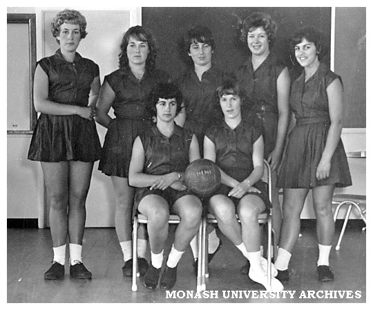 Womens' B basketball team, Frankston Teachers' College