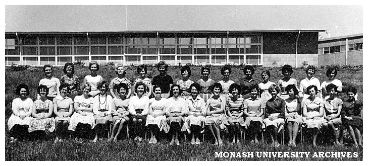 Third year students, Trained Infant Teacher's Certificate course, Frankston Teachers' College