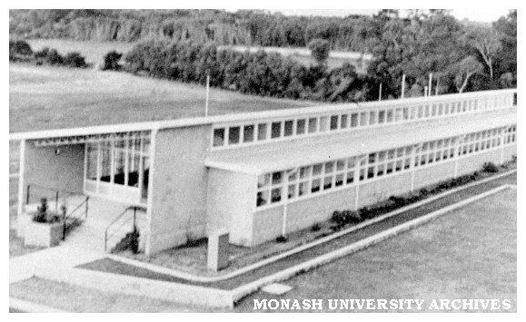 Administration block from the hostel, Frankston Teacher's College